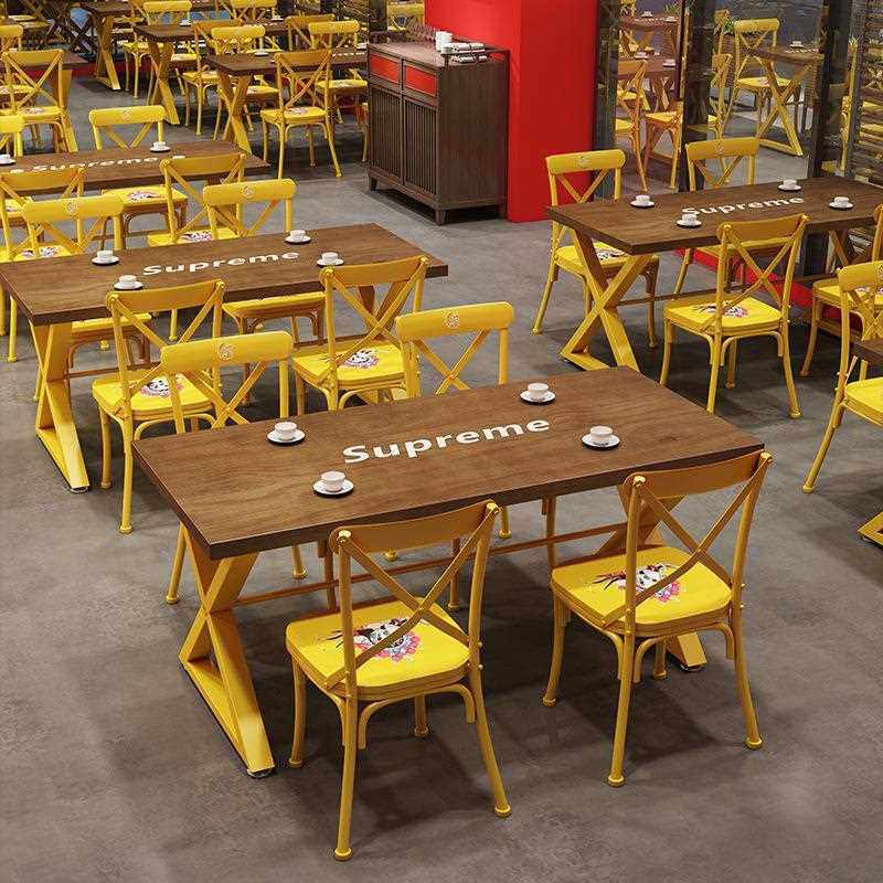 新款直销复古怀旧小酒馆工业风铁艺桌椅酒吧烧烤店美式主题西餐厅