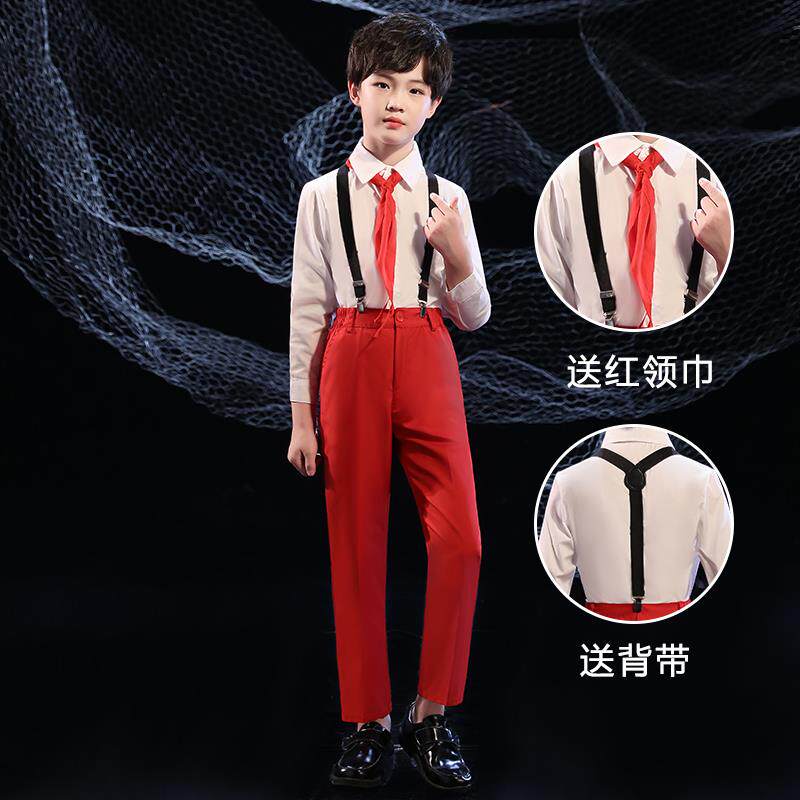 正品国庆童大服合唱团演出装中儿小学生朗诵红歌男女国童表演礼服