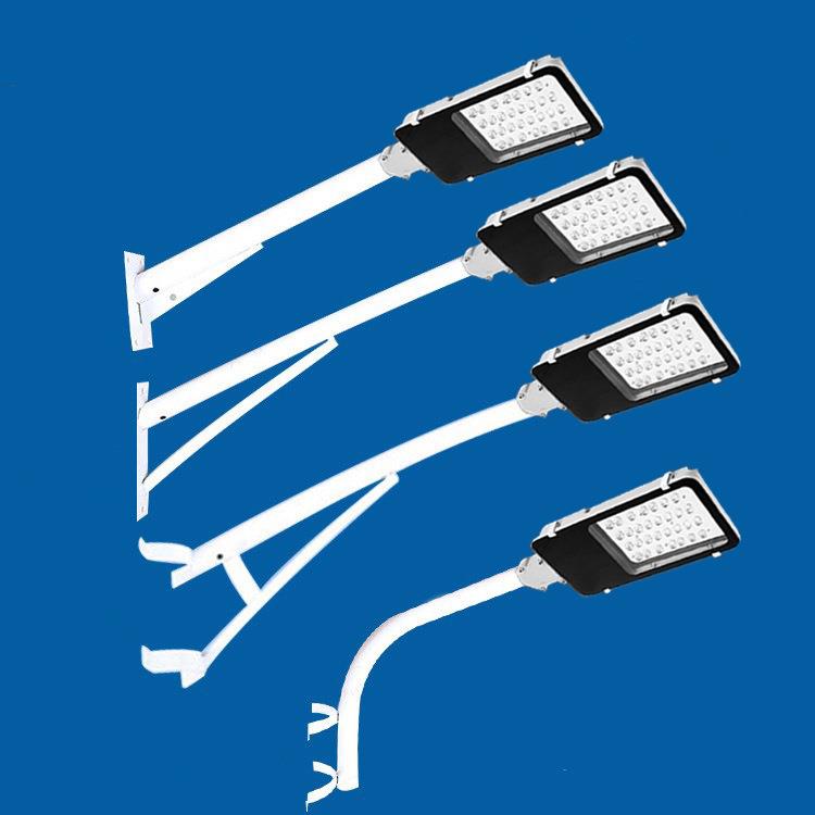 1米挑臂路灯全套户外防水led路灯头景观灯新农村吸墙电线杆抱箍灯