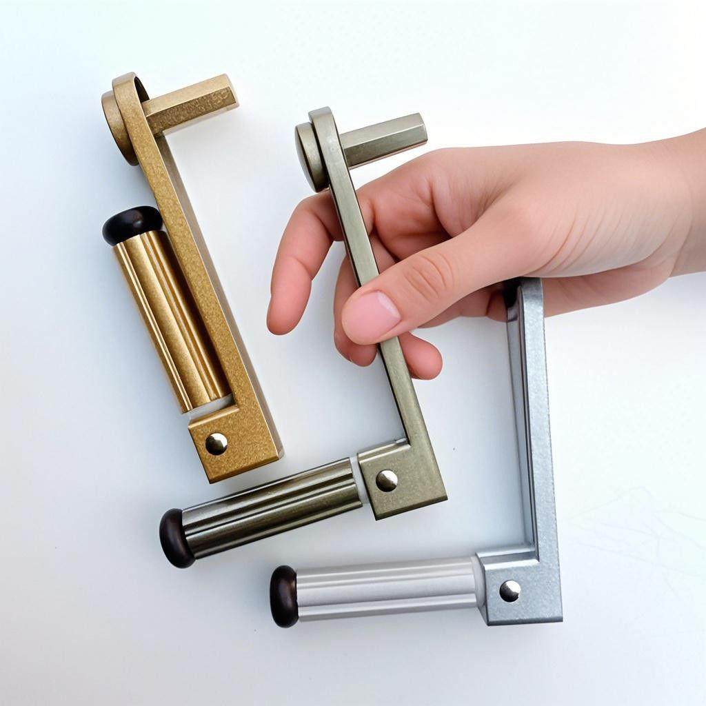 晾衣架升降手摇衣架器摇手柄通用把手手动内六角升降器摇手配件