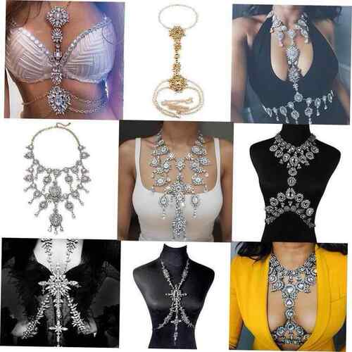 Necklace accessories classic long multi-layer necklace body