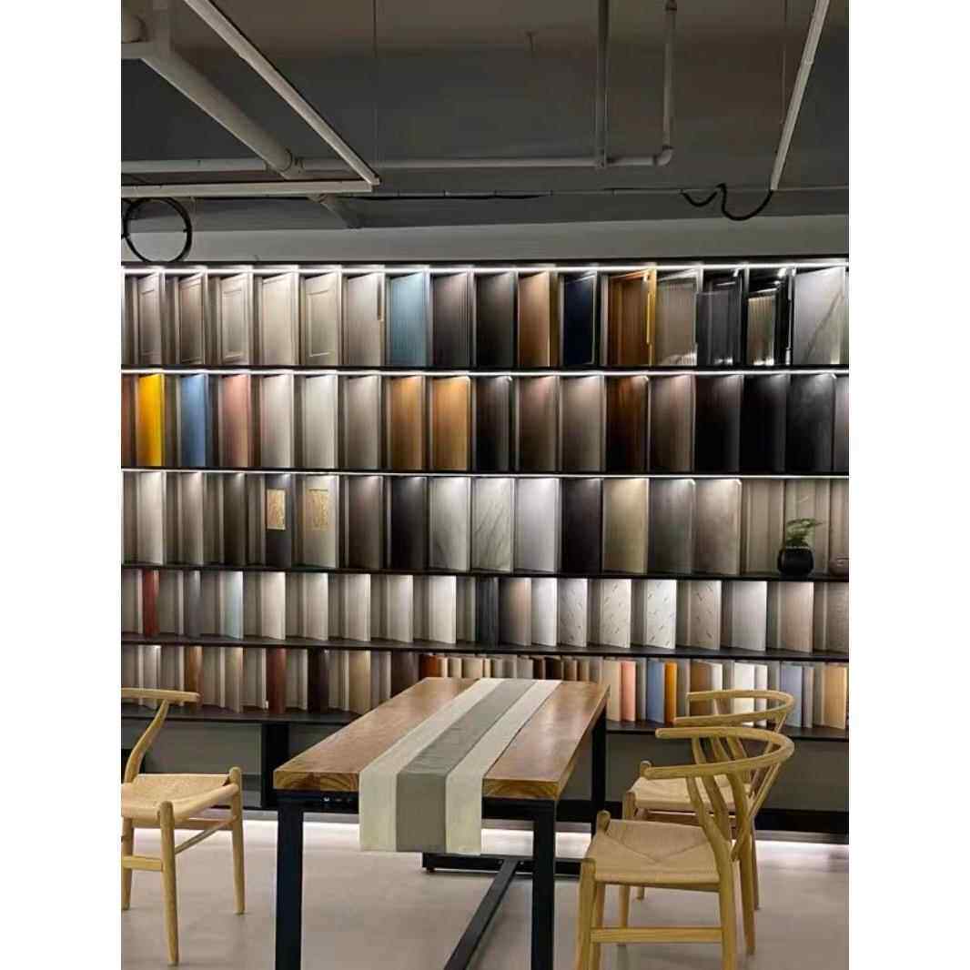 彩板彩卡亚克力展示架玻璃样品瓷砖石材样品展示架橱柜门板生态板