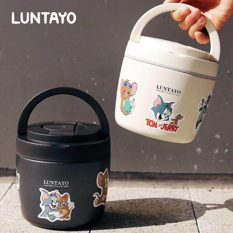 保温桶luntayo上班族水果便当盒双层不锈钢手提可携式学生专用饭