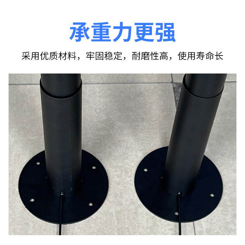 铝合金手动茶几升降柱 可调节高度圆底盘沙发电视柜气动支撑柱