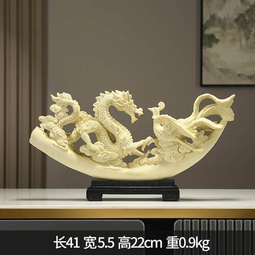 老板办公室摆件新中式茶室摆件高端大气上档次办公桌展示柜装饰品