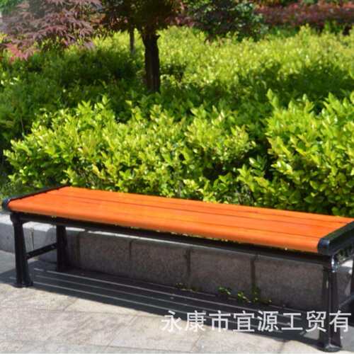 厂家实木塑木公园椅户外椅子排椅休闲园林椅广场小区等候椅