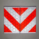 反光晶格复合棱镜车材料悬挂微pvc尾板工艺反光膜反光膜彩旗厂家