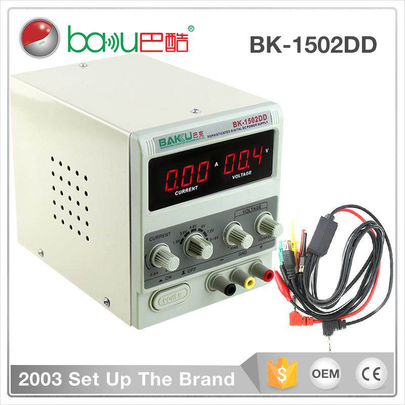 巴酷BK-1502DD直流稳压电源DC电流表笔记本手机维修数显15V2A可调