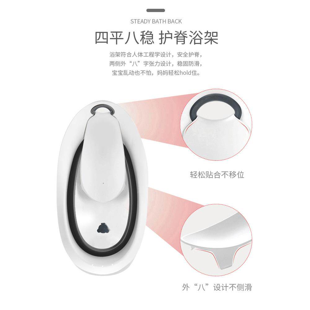 婴儿折6600盆叠洗澡大号加厚浴可躺盆新生儿坐童沐浴桶