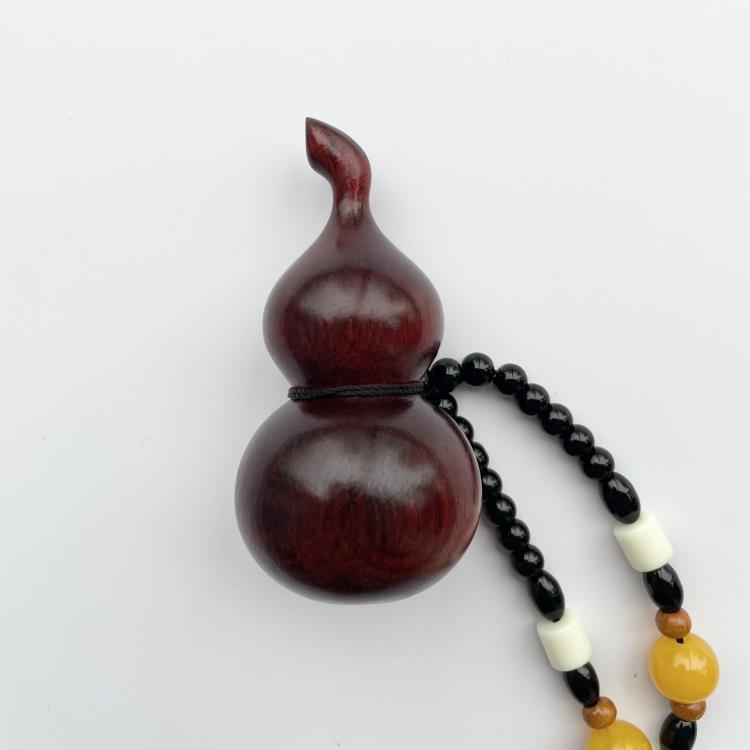 紫檀木手把件紫檀葫芦手把件挂件红木文玩木雕男女士手把件摆件