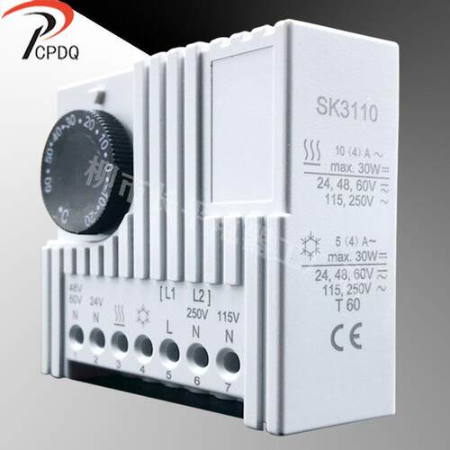 威图温控器JWT6011高精准电子机柜温控开关SK3110突跳温度 银接触