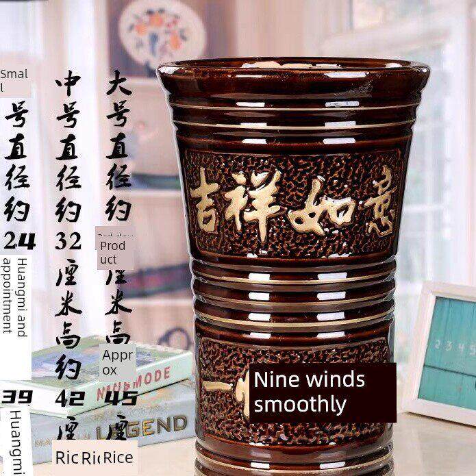 超大陶瓷红花盆大尺寸高管花盆花盆深壶家居室内外落地创意高端