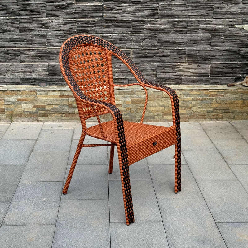 家用单人阳台藤椅结实耐用椅不累久坐老年人椅子舒服藤编靠背椅子