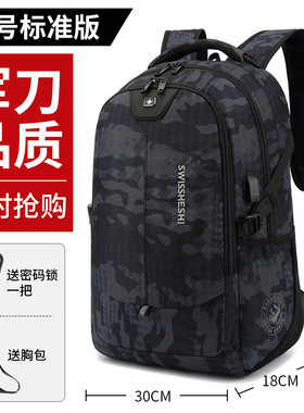 电脑包双肩包瑞士军刀双肩背包