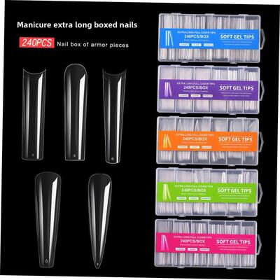 XXL Extra Long Square False Nail Tips Acrylic Fake Nails Art