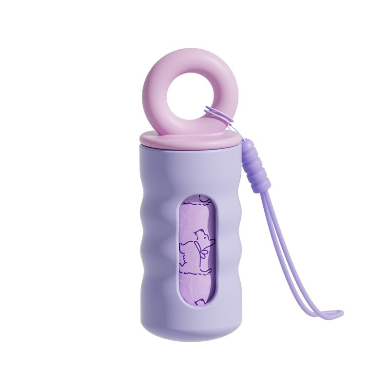 遛狗小包捡屎袋外壳狗狗拾便袋宠物垃圾袋分配器捡屎袋狗狗拾便袋
