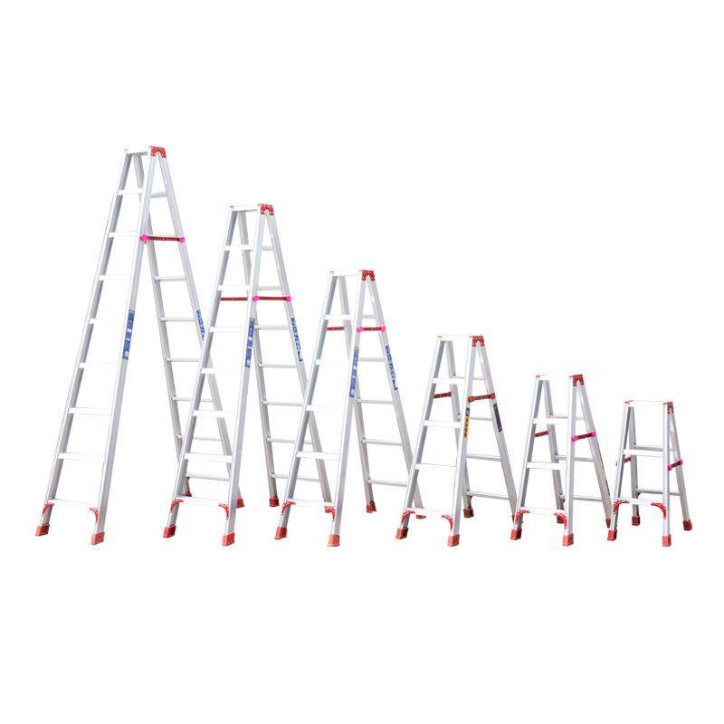 中型合金梯叉梯加加宽铝加厚全加固强工程人加厚合页子字梯合页折