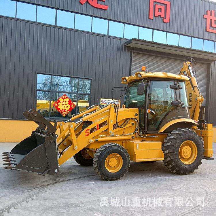 山重牌40-28型反铲装载机工地用液压装载机前铲后挖多用途