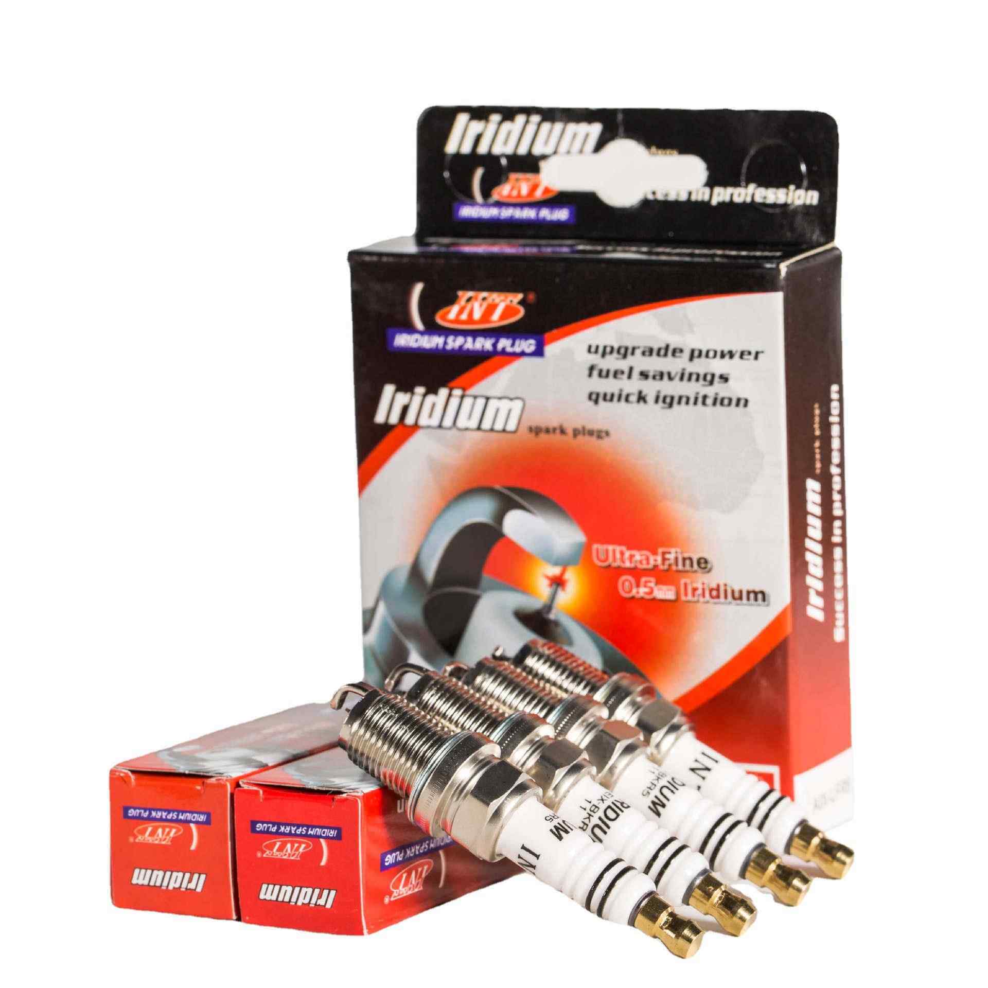 现货汽车火花塞4支装双铱金高性能依金传祺东风长安君越威驰包邮