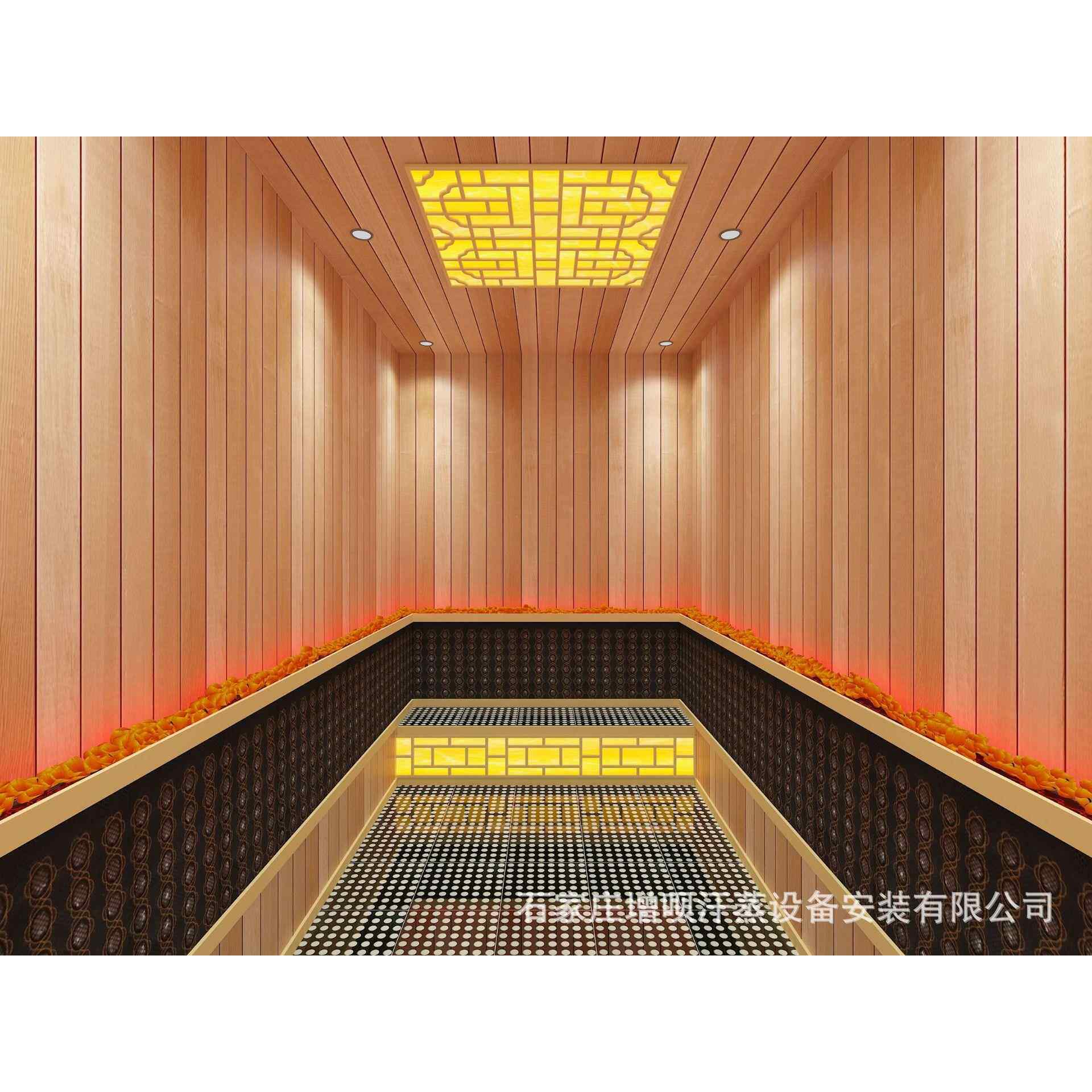 直销新款家用红雪松铁杉木远红外石墨烯汗蒸房桑拿房安装全国上门