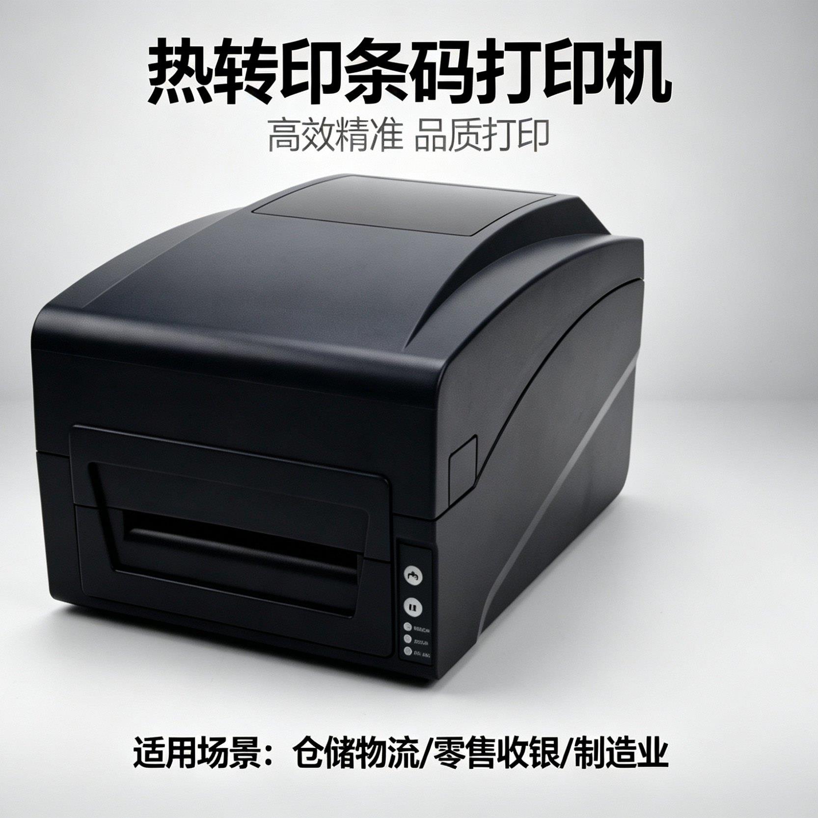 佳博1224T条码打印机铜版亚银纸不干胶服装吊牌洗水唛合格证货架