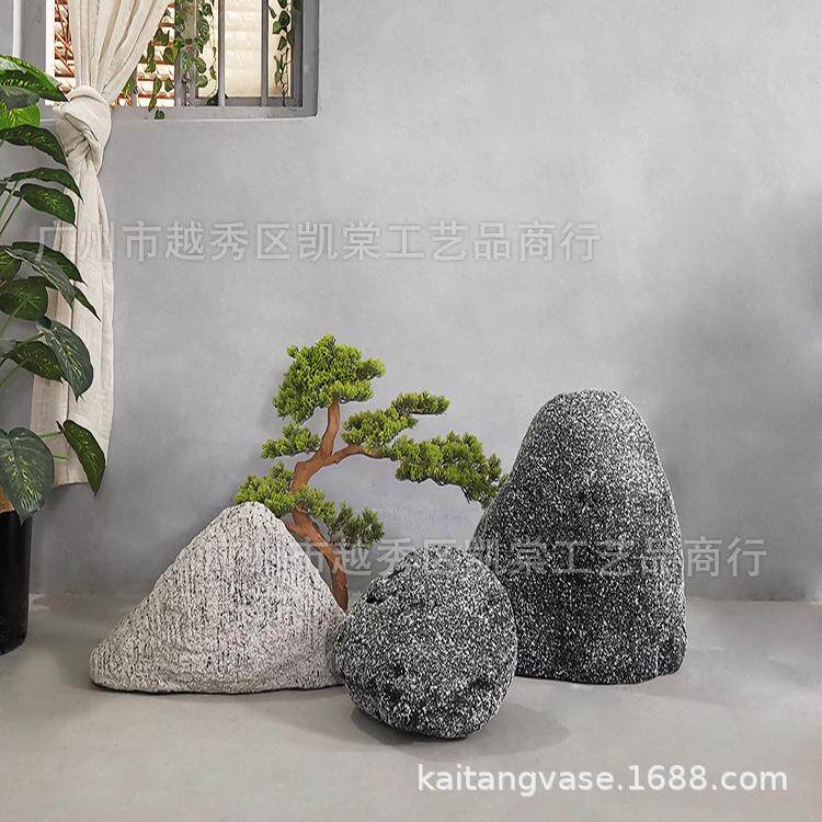 仿真雪浪石块装饰风景假山石 别墅园林庭院绿化 造景拍摄道具