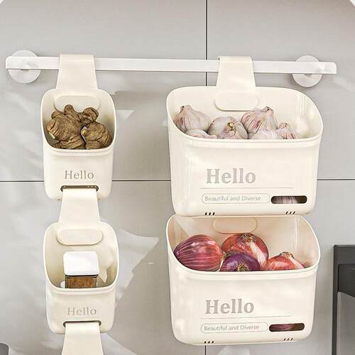Kitchen Small Hanging Basket, Bathroom Wall-Mounted Storage