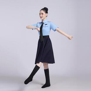 正品军旅现代演出服连衣裙蹈表舞演服装广场舞现成人警花货服饰男