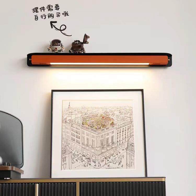 可置物壁灯中古风长条客厅沙发背景墙灯复古美式卧室主卧床头壁灯