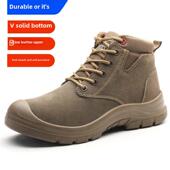 棉鞋 防碎防刺实底高帮冬季 防烫焊接施工现 男钢头工作鞋 劳动保护鞋