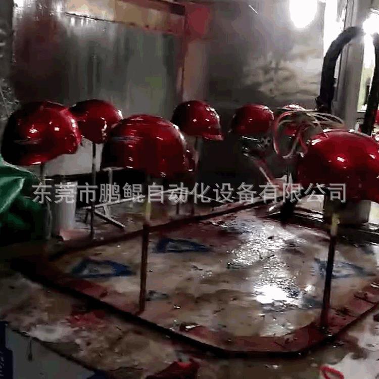 厂家供应头盔全自动喷漆线防弹全盔半盔全自动喷漆线头盔喷漆线