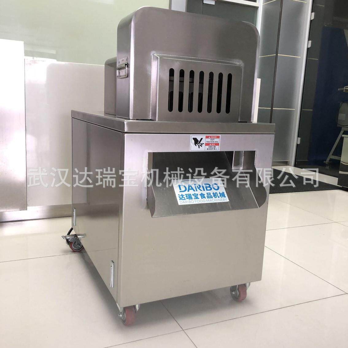 l加工厂用一次成型带骨切块机切牛肋排 大型雪冻鸡鸭鹅剁方块机