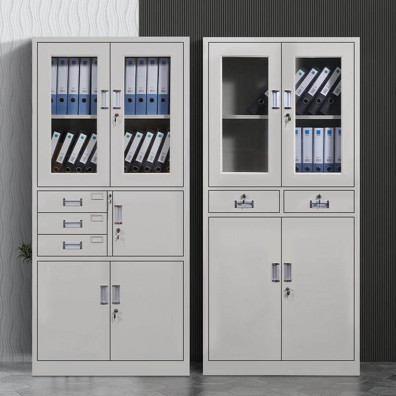 钢制办公室文件柜铁皮资料柜带锁矮柜档案柜员工柜子收纳柜收纳柜,商业/办公家具,文件柜,淘宝优惠券,粉丝福利购,淘宝优惠卷