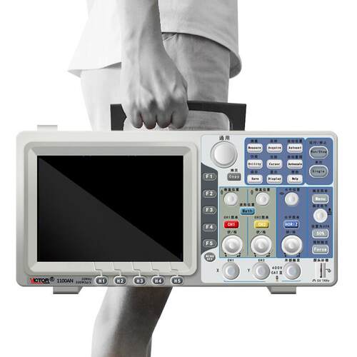 胜利仪器VC1100AN 示波器双通道数字存储台式示波加外通道带探头