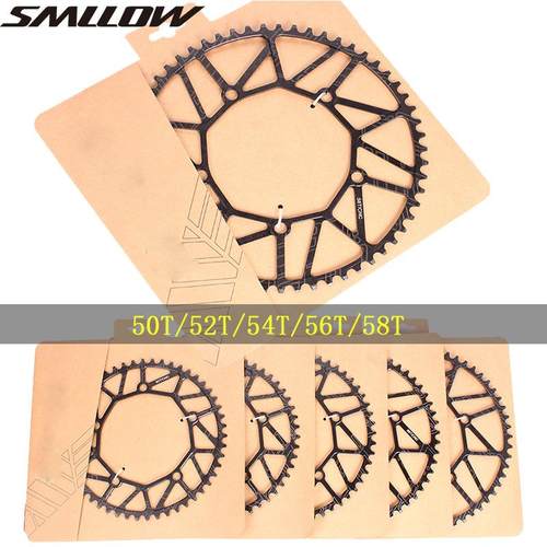 自行车正负齿5052T54T56T58T盘片130BCD折叠车单盘曲柄牙盘