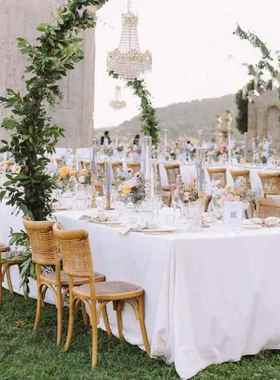 海外仓asbleDecrationKitchensh589979Fabri桌布英寸白o色涤T纶桌