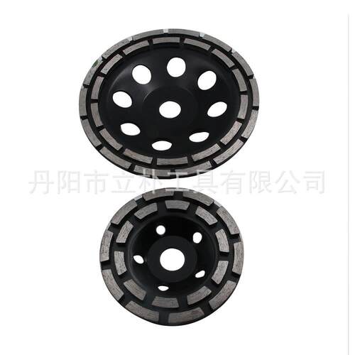 双排黑色金刚石磨轮 电磨用115-125-180mm打磨墙面磨片