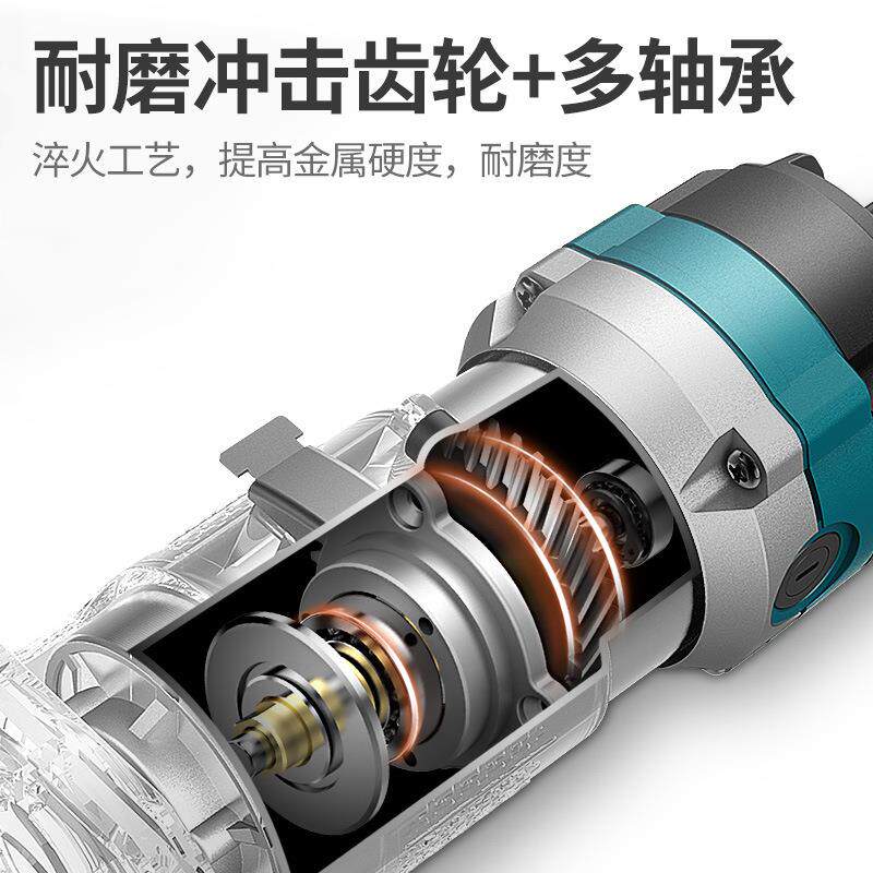 电动修边机203二铝塑板合开槽小器一锣机开孔裸机电木铣木工工具