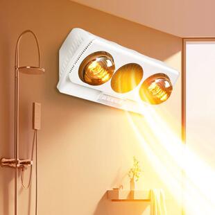 免孔霸壁浴挂式 防水打防灯爆泡取暖灯卫IDI生间浴霸浴室灯暖一件