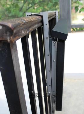 .阳休台栏杆TNR挂桌全铝栏桌可折叠升吧降家用台桌闲桌小户型护悬