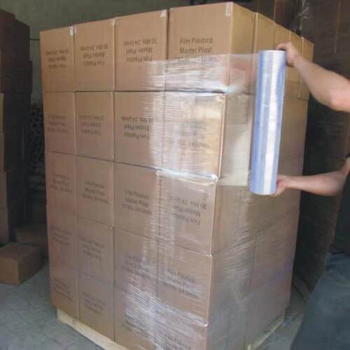 50cm7斤PE打包缠绕膜大卷自粘保护膜工业拉伸膜打包膜高弹力