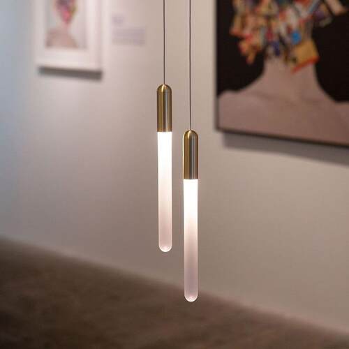样板房客厅卧室床头吊灯餐厅吧台楼梯间展厅长条形灯具轻奢家居