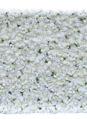 5D白色仿真布底花墙背景墙婚庆装饰户外婚礼布置道具网红打卡拍照