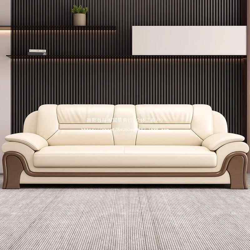 组办公谈沙发新中式商务接待洽办室沙发茶几公合三人无品牌/会客