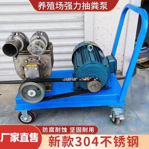 304不锈钢抽粪泵家用无堵塞化粪池吸污泵养殖场粪污强力吸粪泵