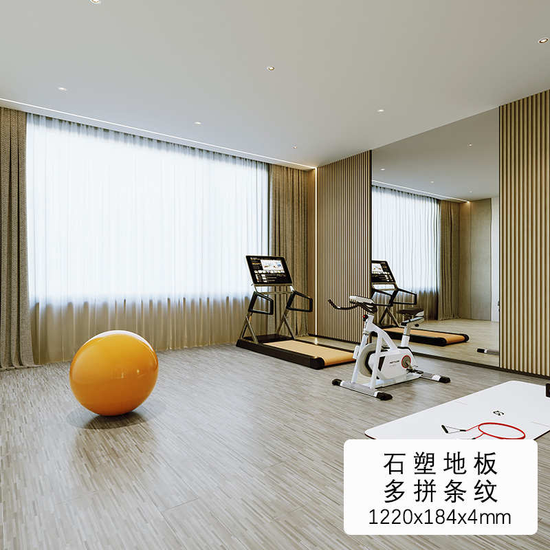鱼骨拼人字拼个性SPC锁扣石塑地板石晶pvc卡扣式防水家用客厅翻新