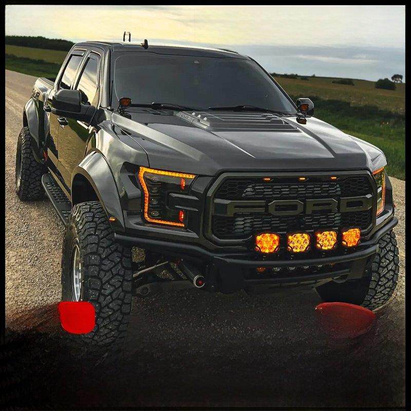 适用21-24款新猛禽F150改装真碳纤维后视镜盖中控方向盘内外装饰