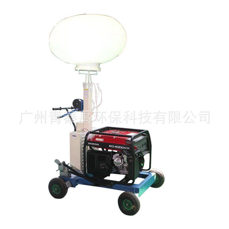 移动式工程照明车手推式照明灯车月球型应急升降灯4灯照明灯