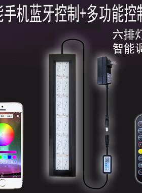 LED遥控七彩变色手机蓝牙金龙红龙鱼定时专用灯水族小型鱼缸造景