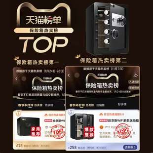 保险柜家用保险柜全钢迷你防盗钥匙机械保险 欧奈斯机械锁刻度密码